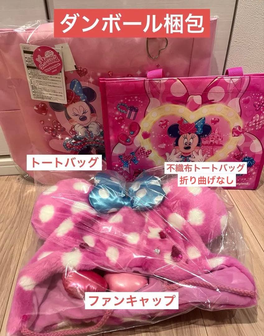 ミニー ファンダーランド パルパルーザ トートバッグ　ファンキャップ　３点セット