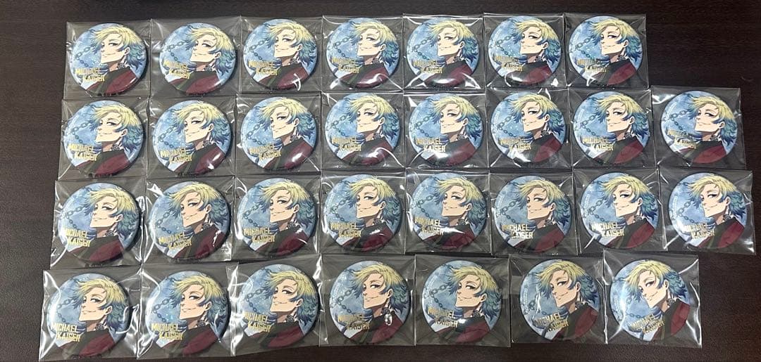 ‌【バラ可】ブルーロック エゴ展 ミヒャエル・カイザー 缶バッジ 30個