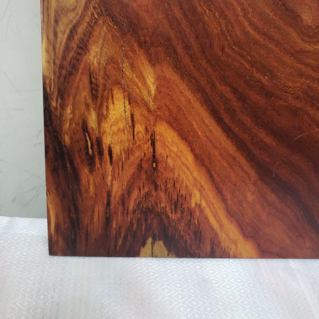 蔵出し特価　紫檀花台　無垢木材板 美しい木目模様　４３×３２×２cm