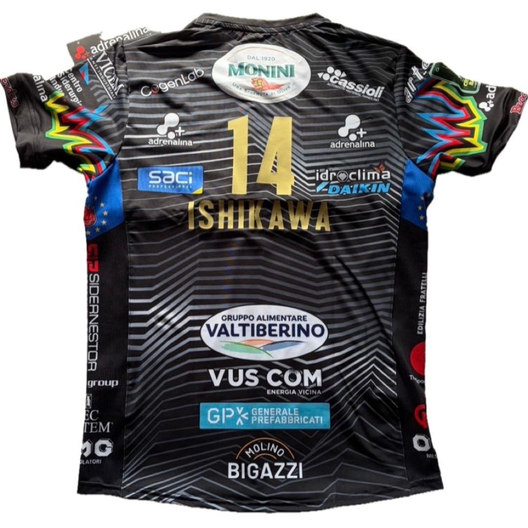 石川祐希　ペルージャ　ユニフォーム　25-26　ホーム　（黒）　Mサイズ