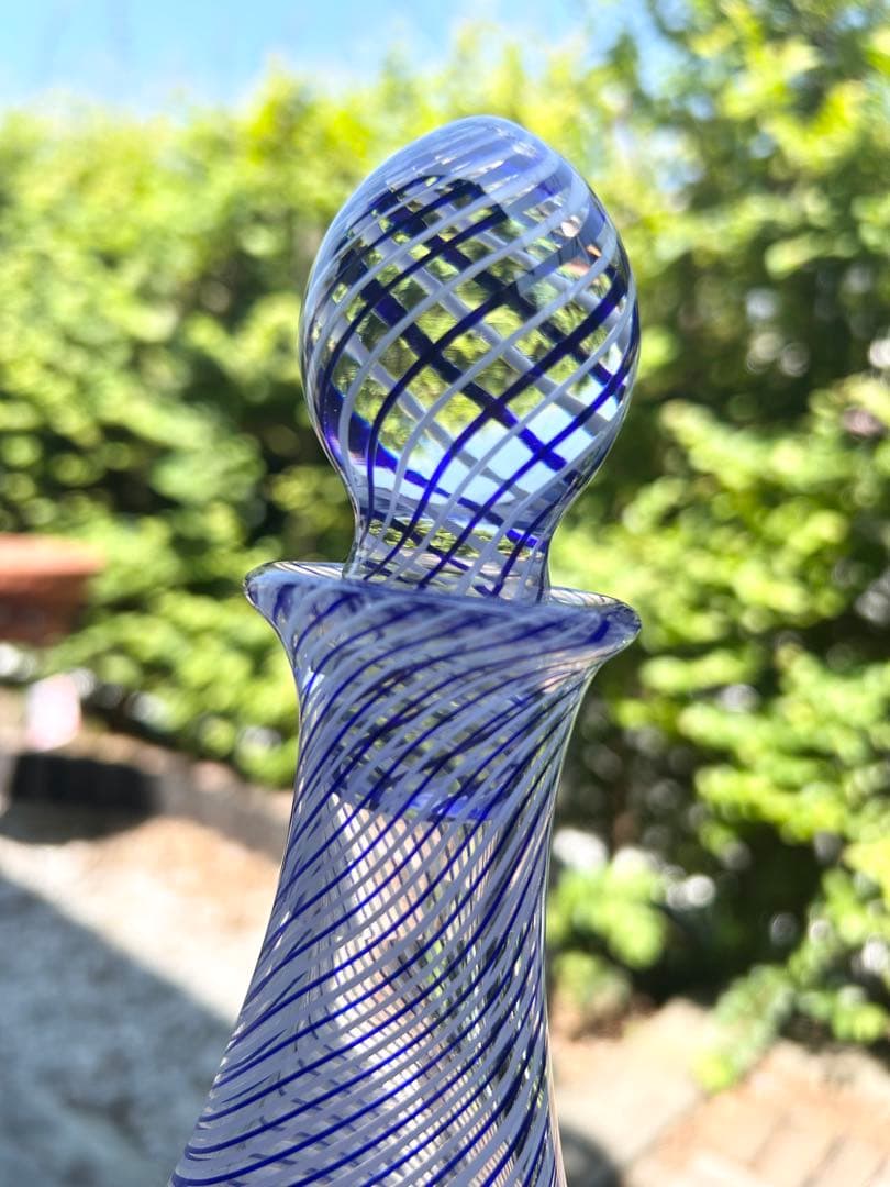 ビンテージ/デキャンタ/トルコ/パシャバチェ/Pasabahce/アートガラス