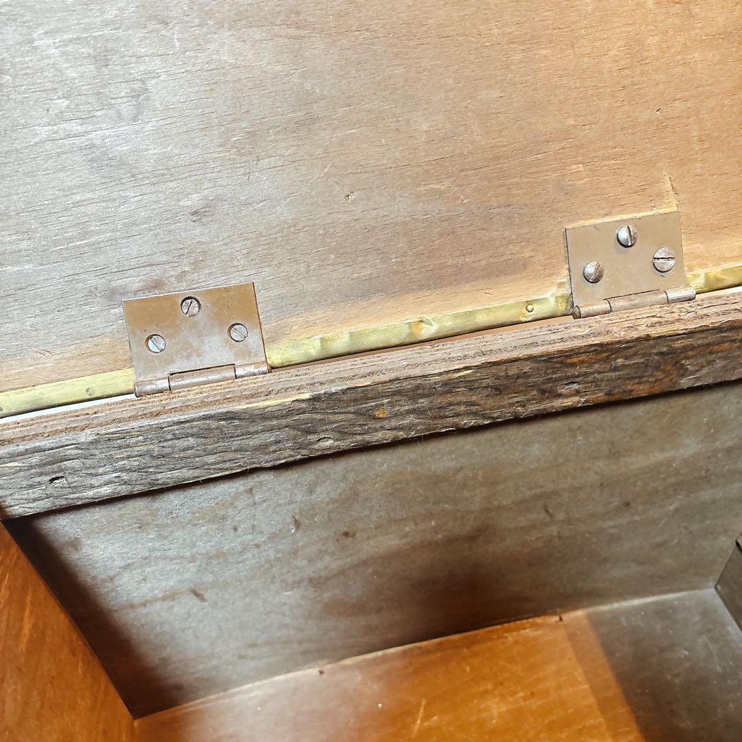 真鍮 イギリスアンティーク コールボックス 船の浮彫り装飾 収納ボックス