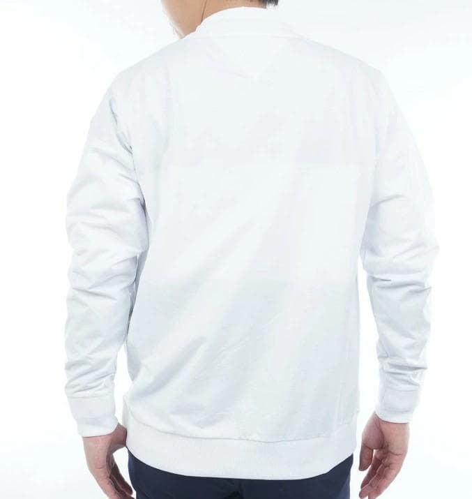 トミーヒルフィガー 防風クルーネックスウェット【L寸】ホワイト thma554