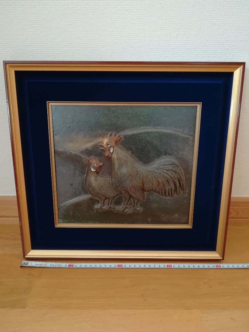 ✨鋳鉄製の鶏親子アートフレーム