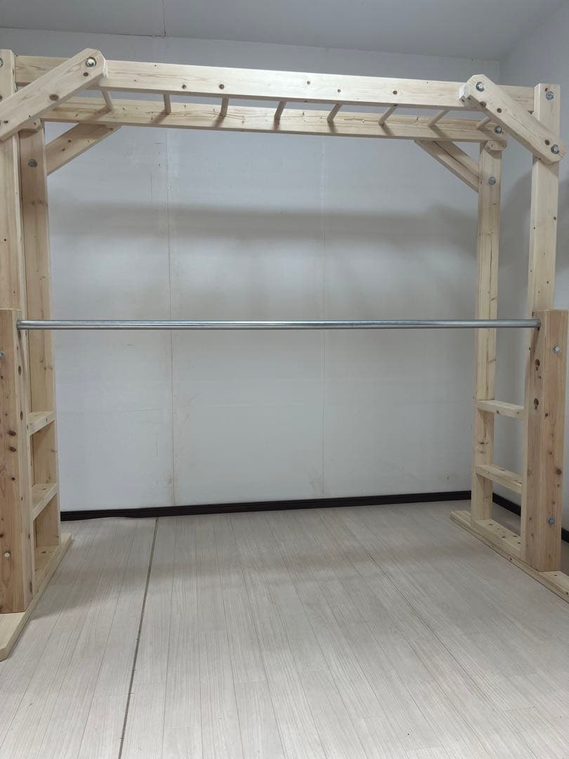 ねこ様　完成写真　うんていタイプC 長さ＋　ボルダリング　鉄棒　ターザンロープ