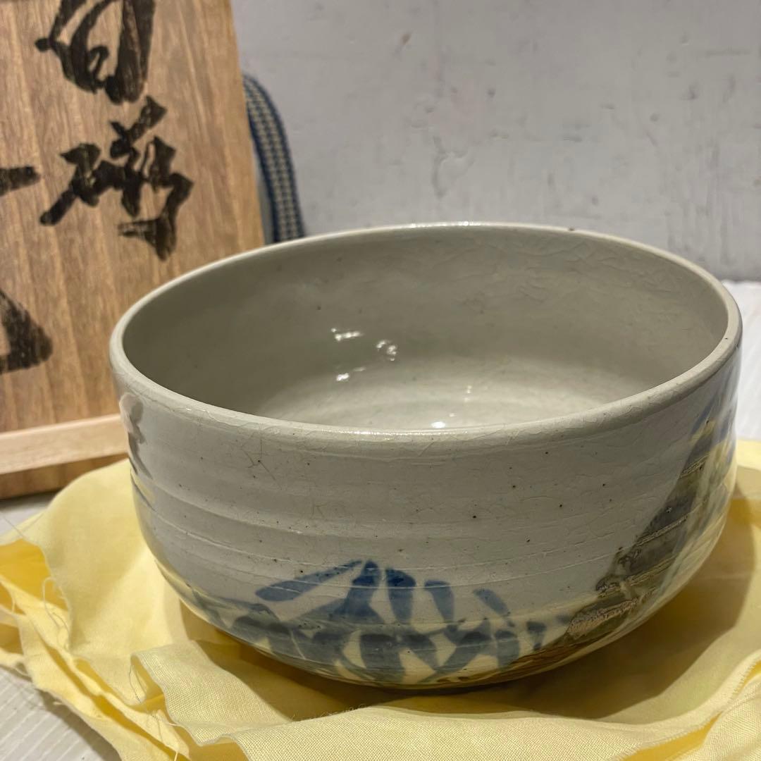 新品　鳥取県　浦富焼　白磁　茶碗　抹茶碗　コレクション　インテリア