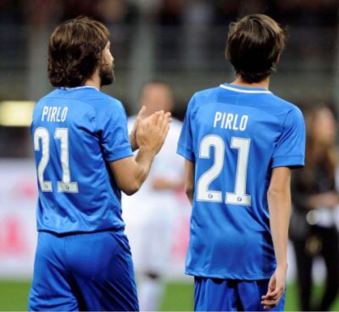 ICONS ユベントス 引退試合 ピルロ 直筆サイン支給品ユニフォーム ミラン