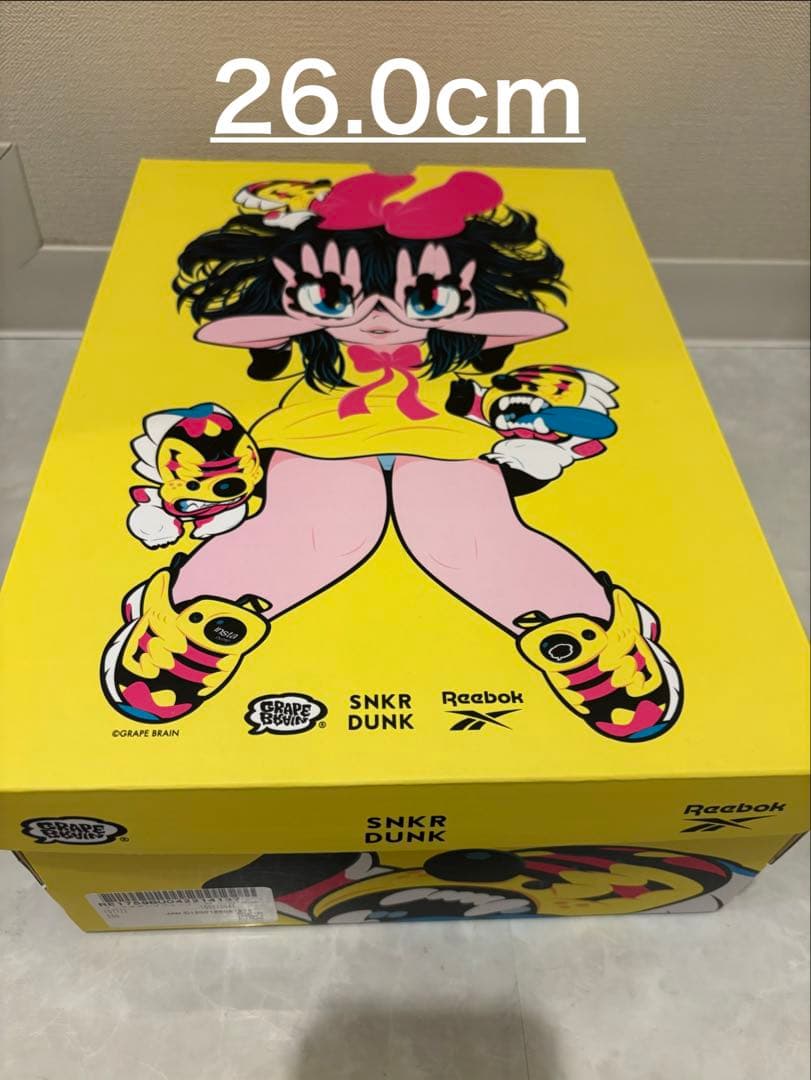 Reebok GRAPE BRAIN 26.0cmポンプフューリー にぎるちゃん