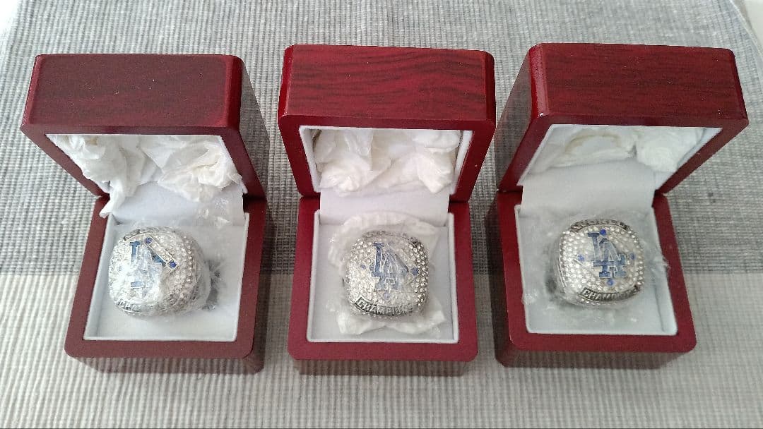 【ドジャース２０２５年：大谷・ベッツ・フリーマン】エクストラ・リング３人セット