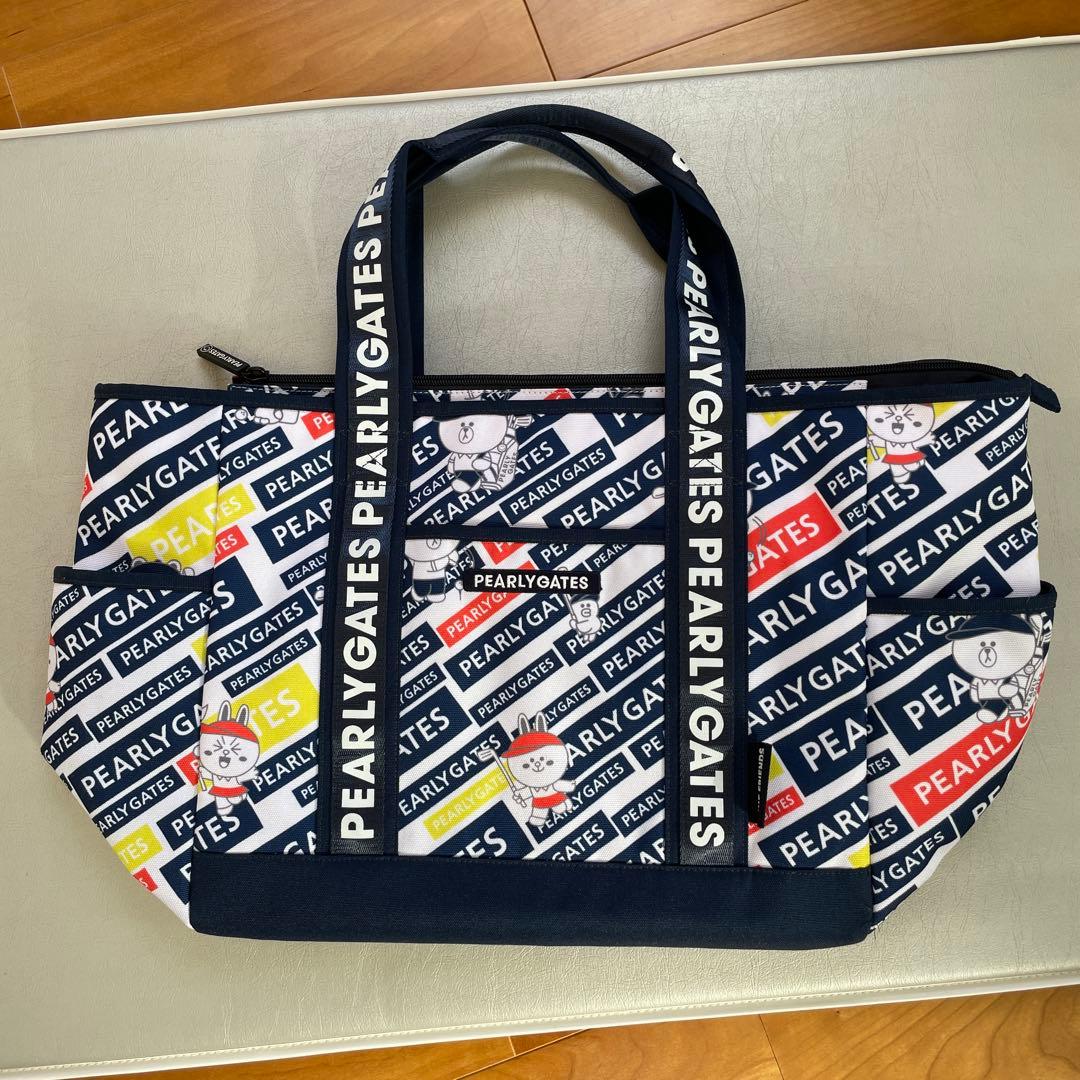 PEARLY GATES ロゴロッカーバッグ ネイビー