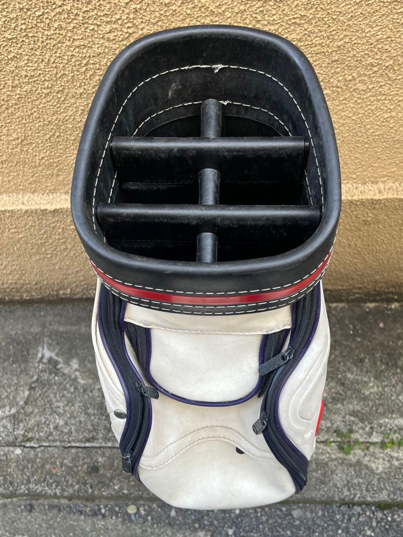 Taylor Made キャディバッグ 白/黒/赤/紫　ビンテージ　オールド