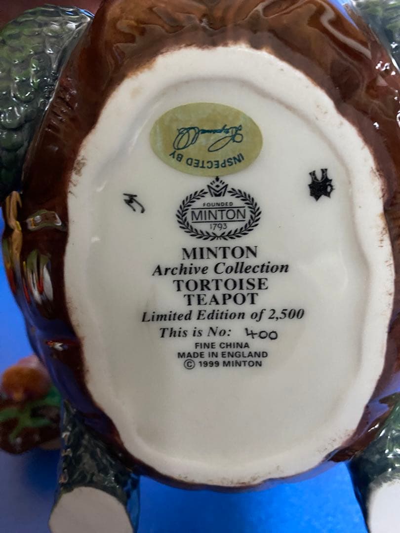 【限定品】ミントン　マジョリカコレクション　タートルティーポット