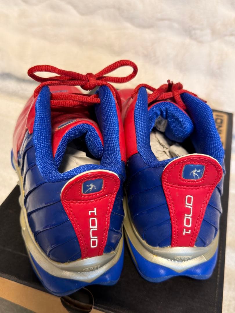 AND1 バスケットボールシューズ 赤青