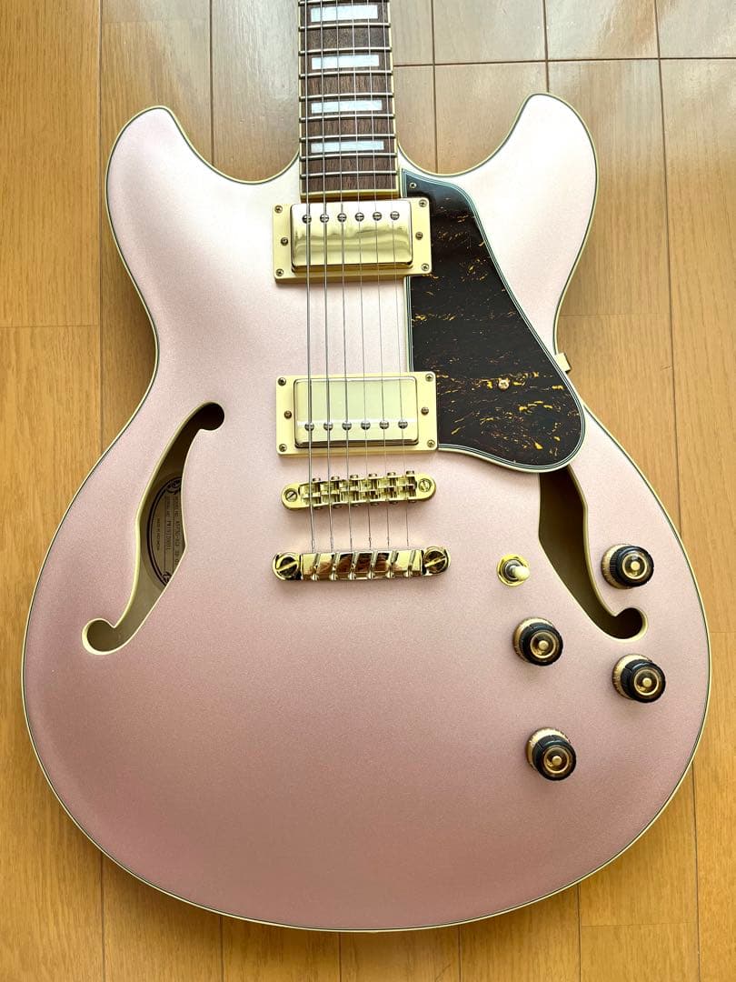 【美品】Ibanez AS73G Rose Gold セミアコ ギター