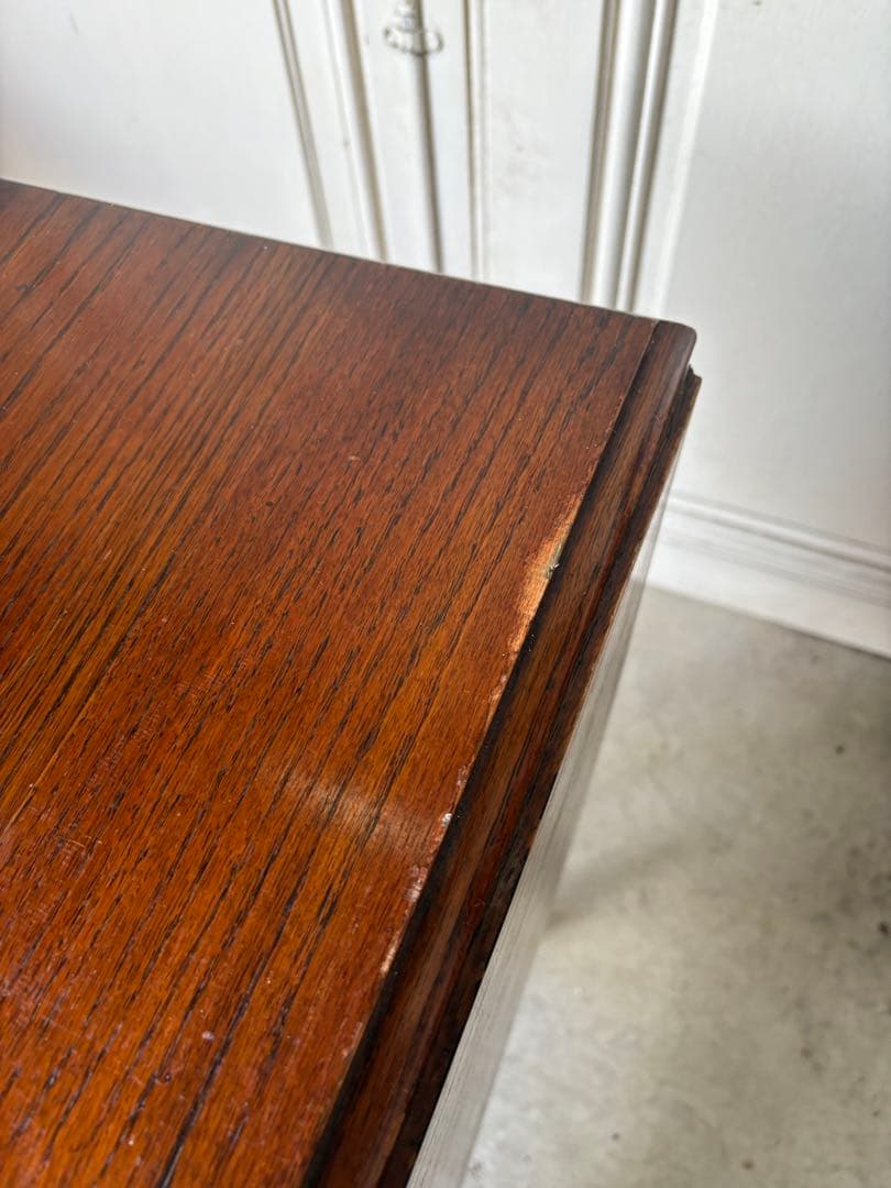 ゲートレッグテーブル/オーク/スピンドルレッグ