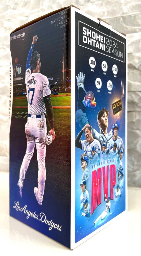 ★新品・未使用：世界に一つのレア逸品★大谷翔平2024MVPボブルヘッド粘土塗