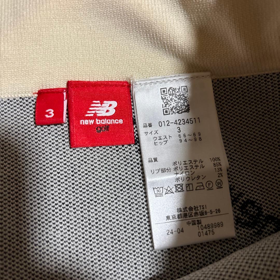 新品　LL 3 ニューバランス　ゴルフ　セットアップ　上下　総柄ロゴ　ニット