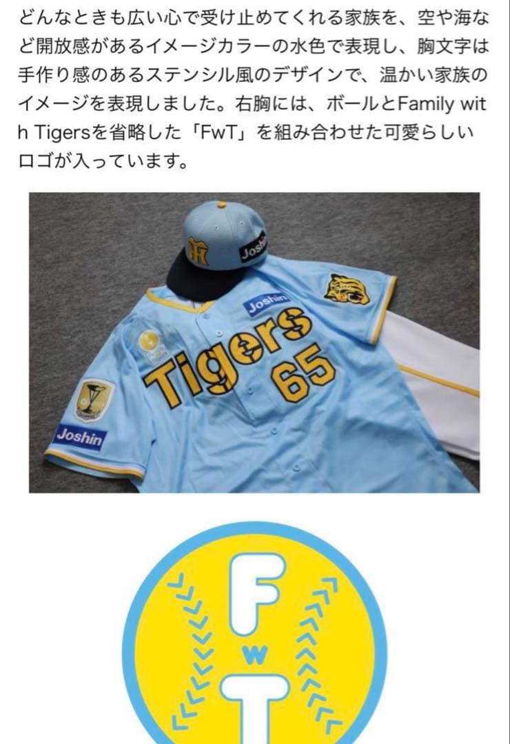 阪神タイガース　family with tigers 2024 近本光司Mサイズ