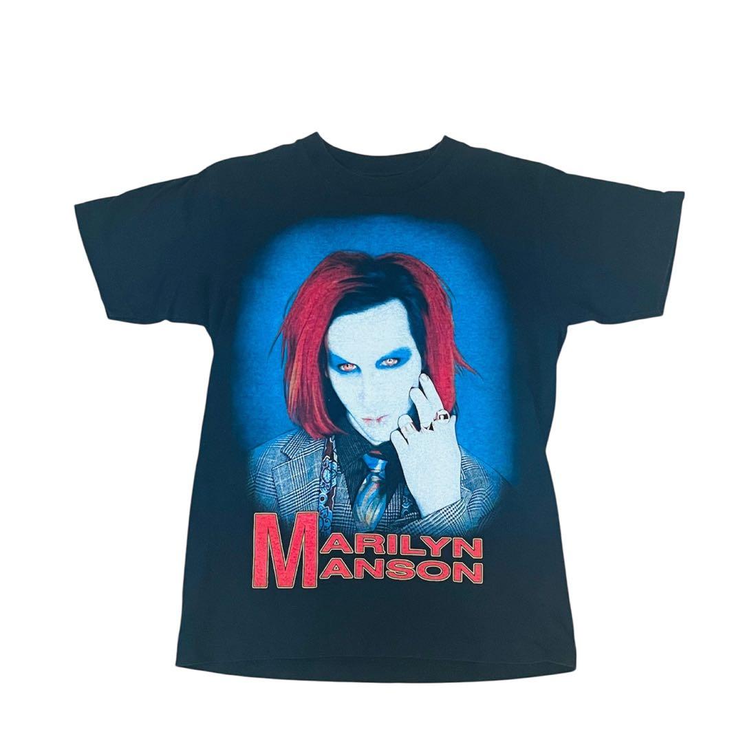 Marilyn Manson マリリン マンソン/Tシャツ/両目プリント/M