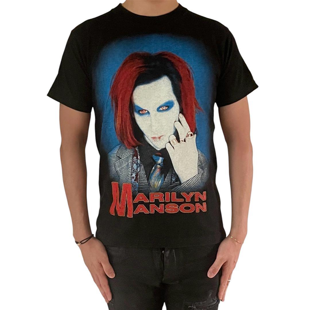 Marilyn Manson マリリン マンソン/Tシャツ/両目プリント/M