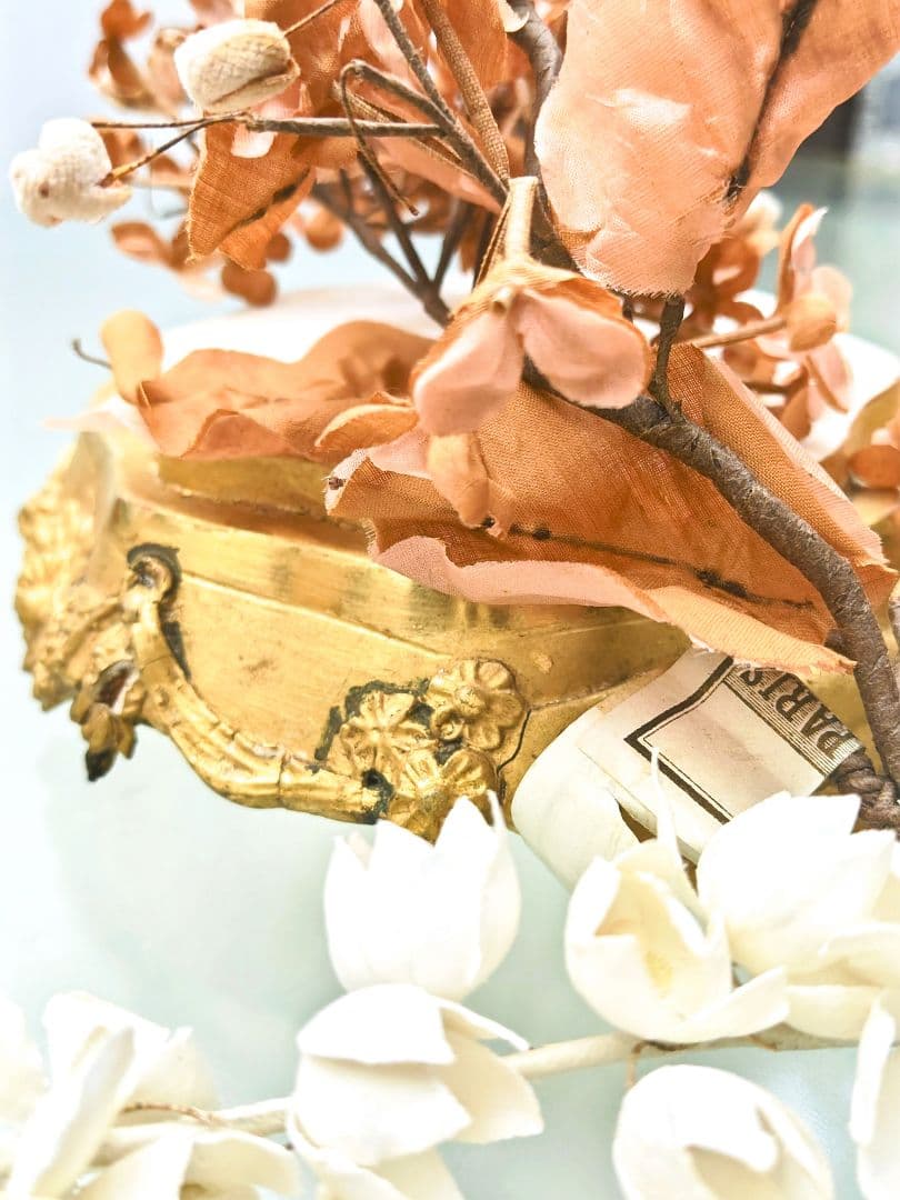 フランスアンティーク✨️大きな布花 ２点＋オマケ付き♡