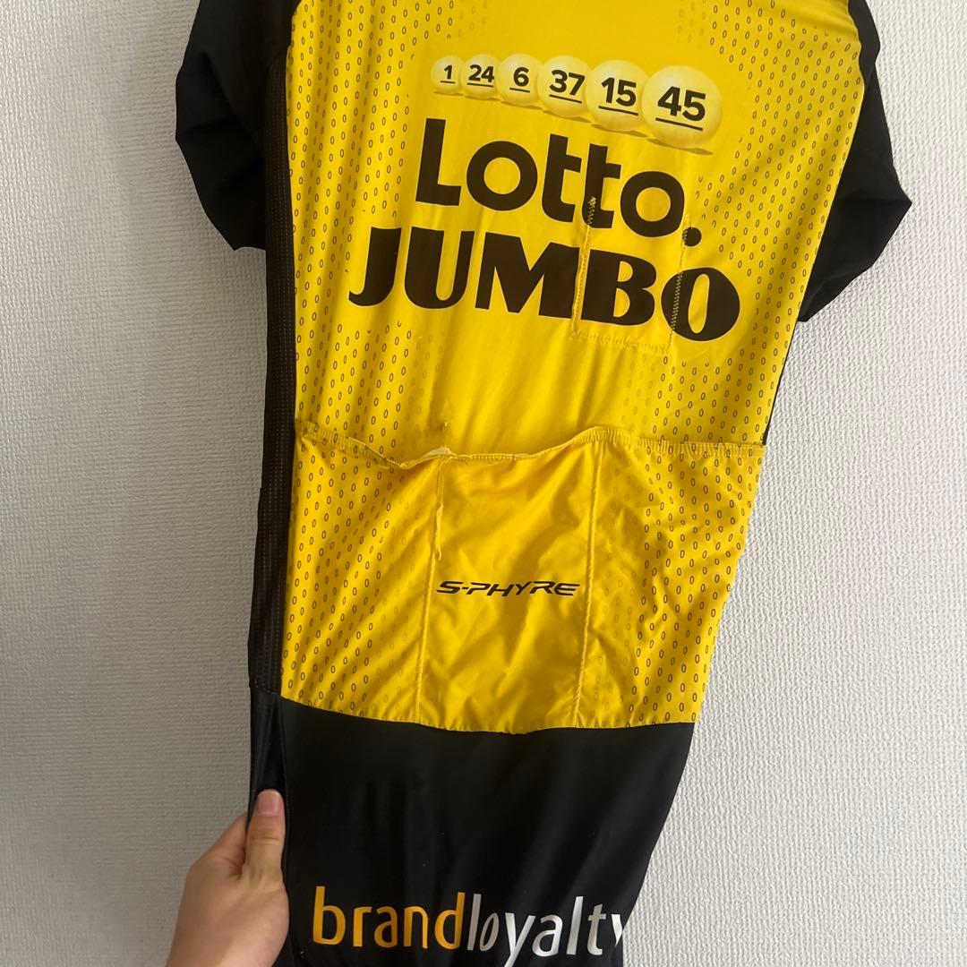 Lotto jumbo サイクルジャージ　チーム支給品　ロードワンピース