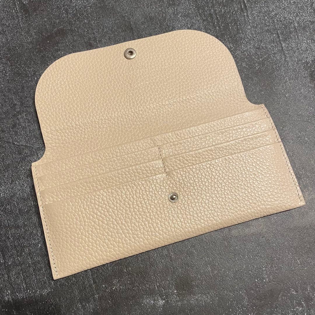 早い者勝ち　韓国　バインダー　貯金　長財布　薄い財布　アイボリー　ホワイト