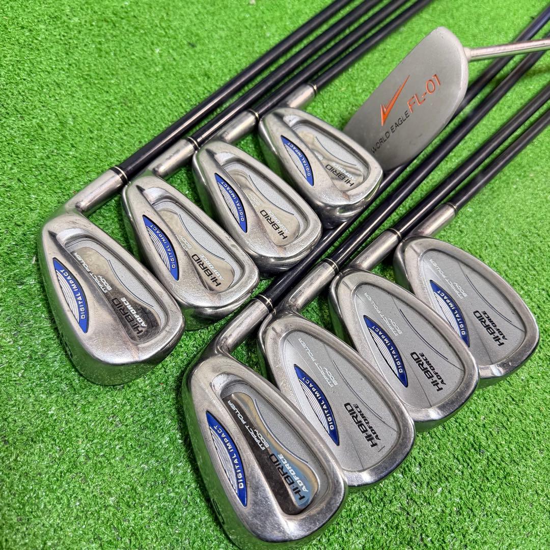 ゴルフセット　初心者応援　タイトリスト　HI-BRID ラウンド仕様　すぐ使える