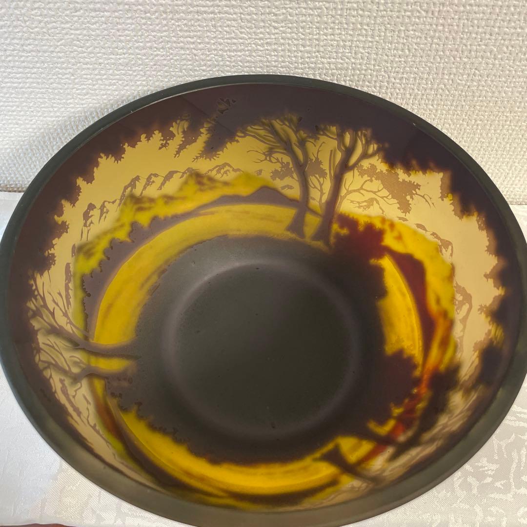 galle 椀 山と木のデザイン 直径約23cm