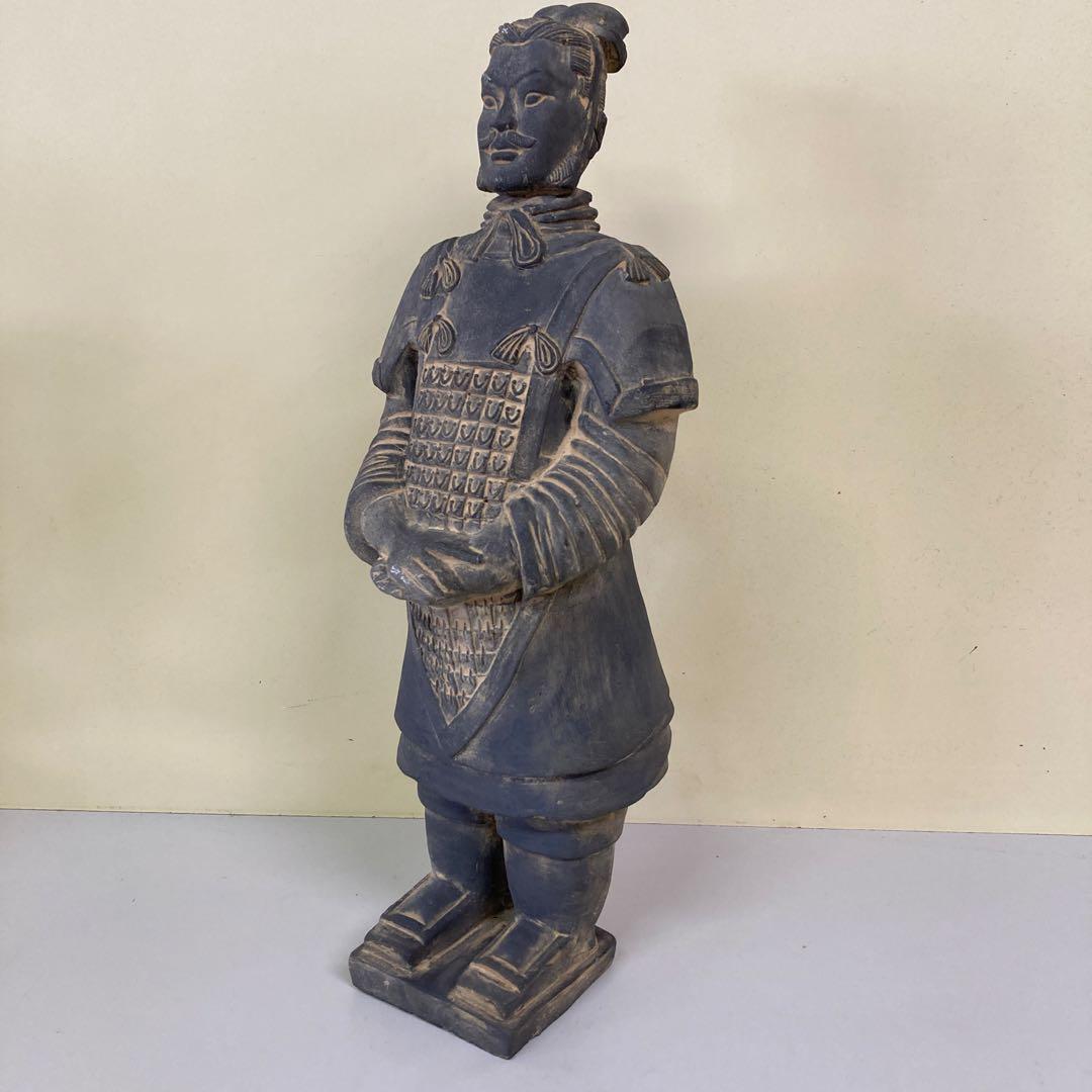 E4 兵馬俑 置物 オブジェ 始皇帝 始皇帝陵 秦の始皇帝 将軍 武官 中国骨董