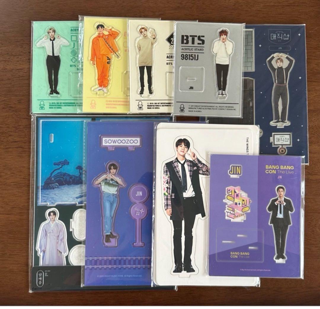 BTS 公式　アクリルスタンド　ソクジン　 9点