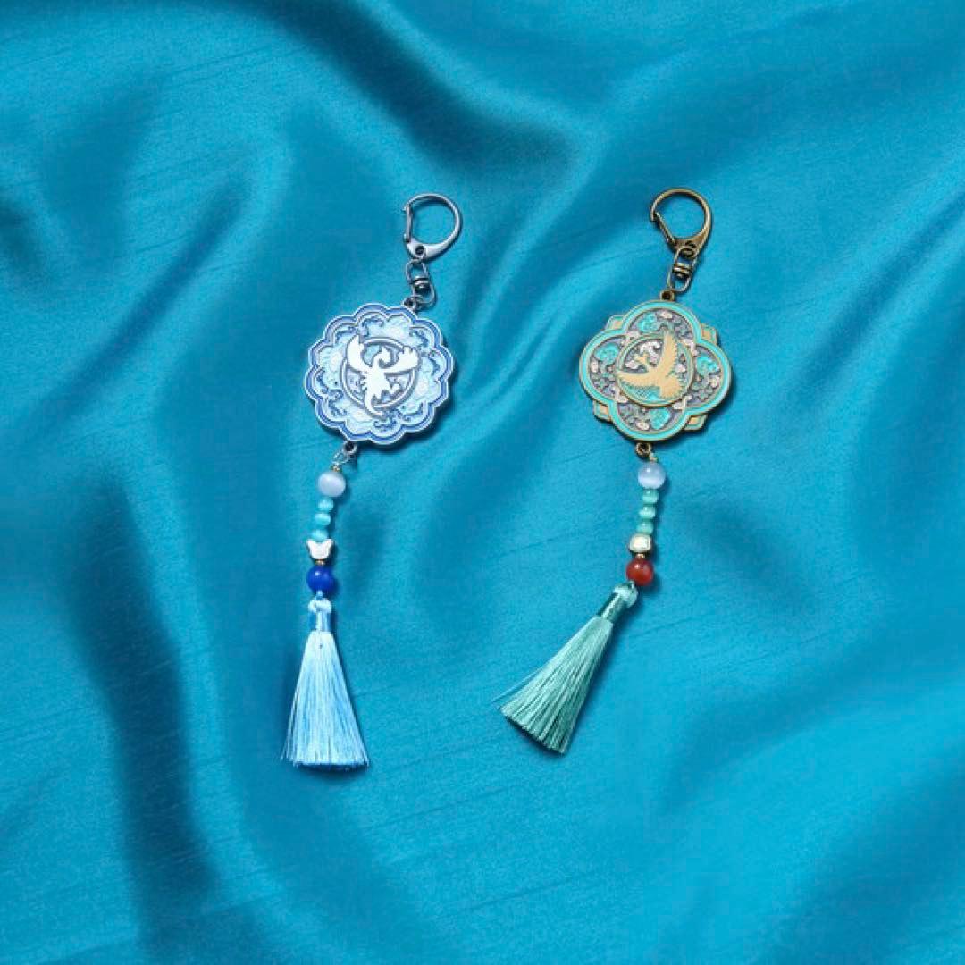 【韓国限定】ポケモン ルギア ホウオウ タッセル キーホルダー 2点セット