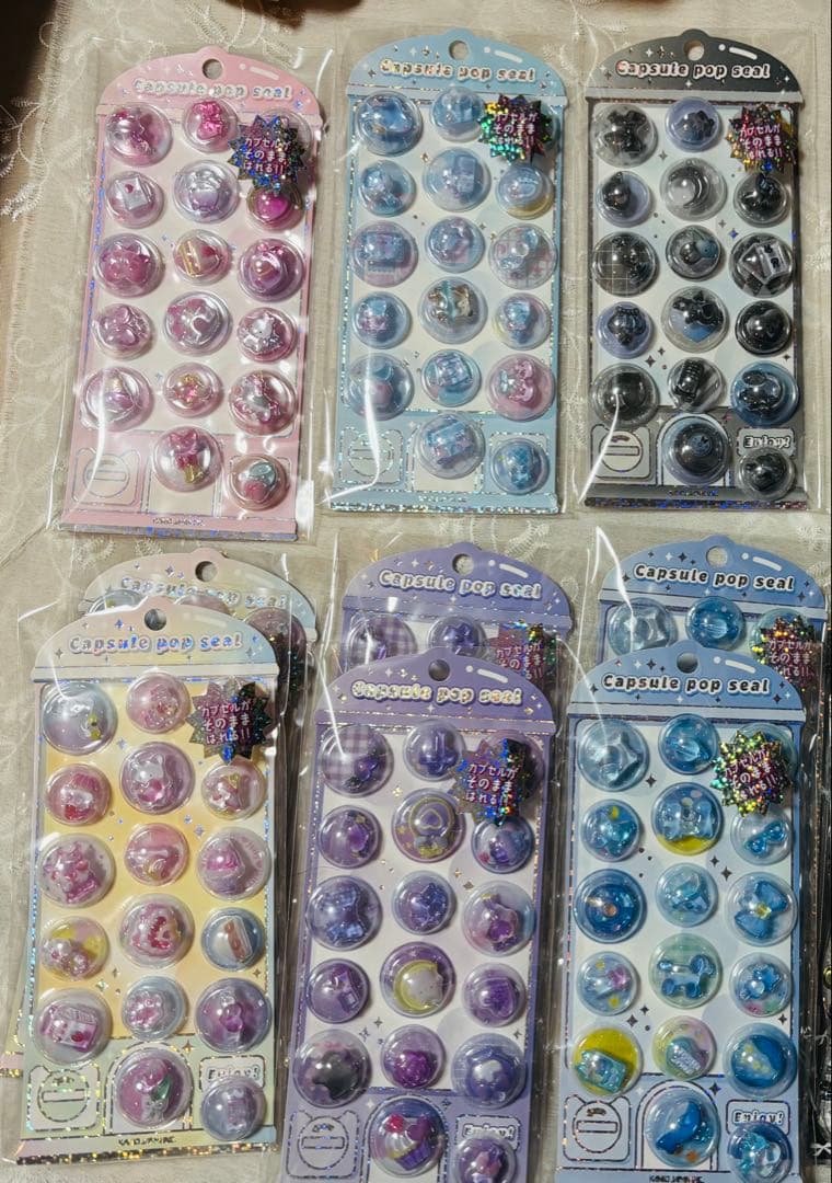 カプセルポップシール　9枚