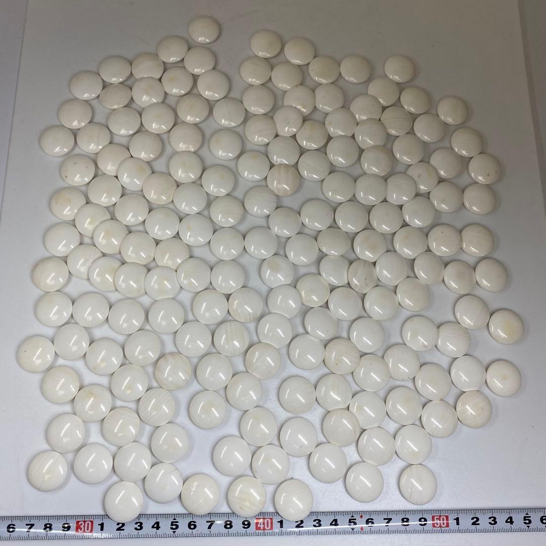 日向産碁石　本那智黒碁石　921g(白)1040g(黒) 東な7-0311①