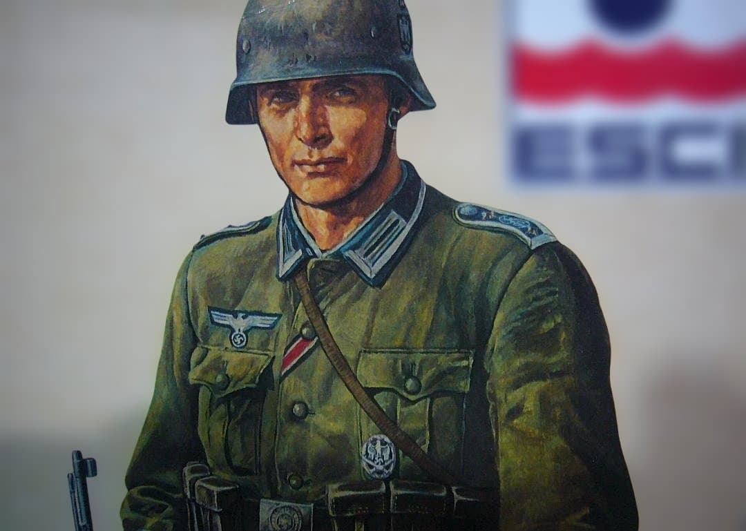 ESCI 1/9 　①独軍兵士　②ハーレーダビッドソン 米軍試用　2個セット