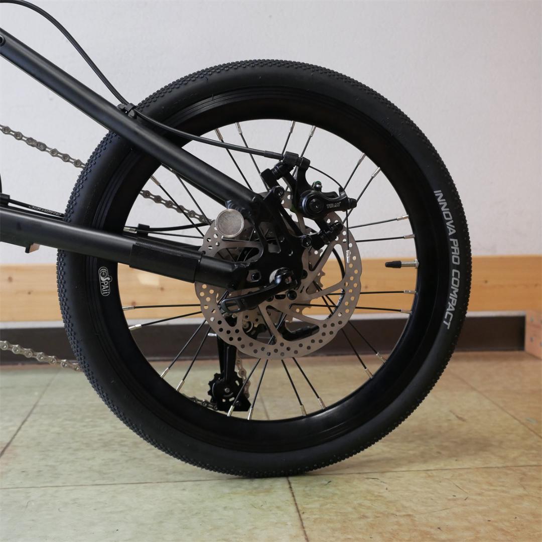 16インチ349　折り畳み自転車　アルミフレーム　ディスクブレーキ