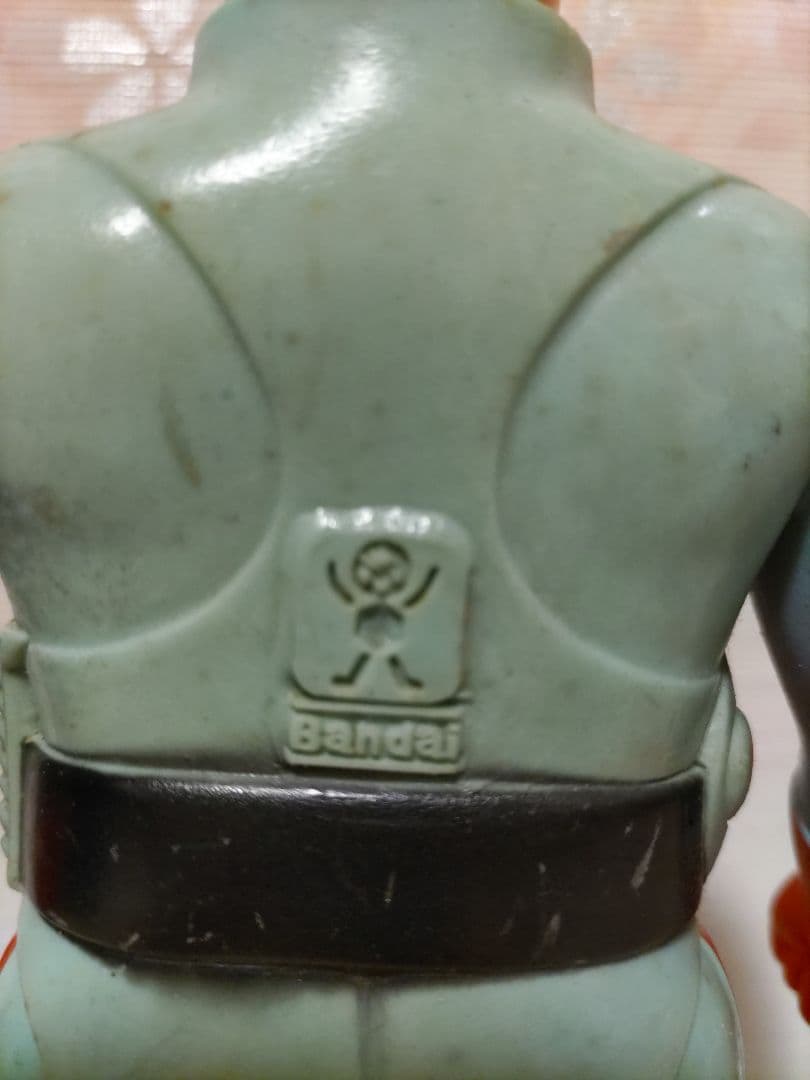 仮面ライダーX　バンダイ　面取れソフビ／マスク欠品