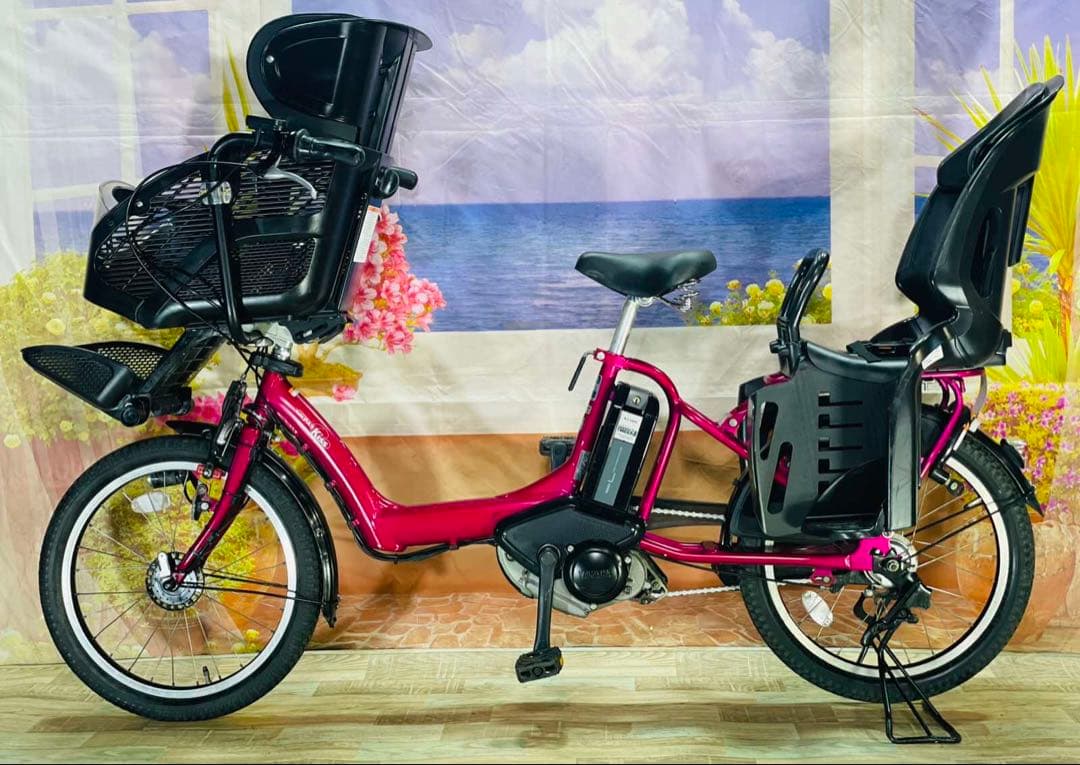 ヤマハパスキス⭐️人気モデル！子供乗せ電動アシスト自転車Y0001