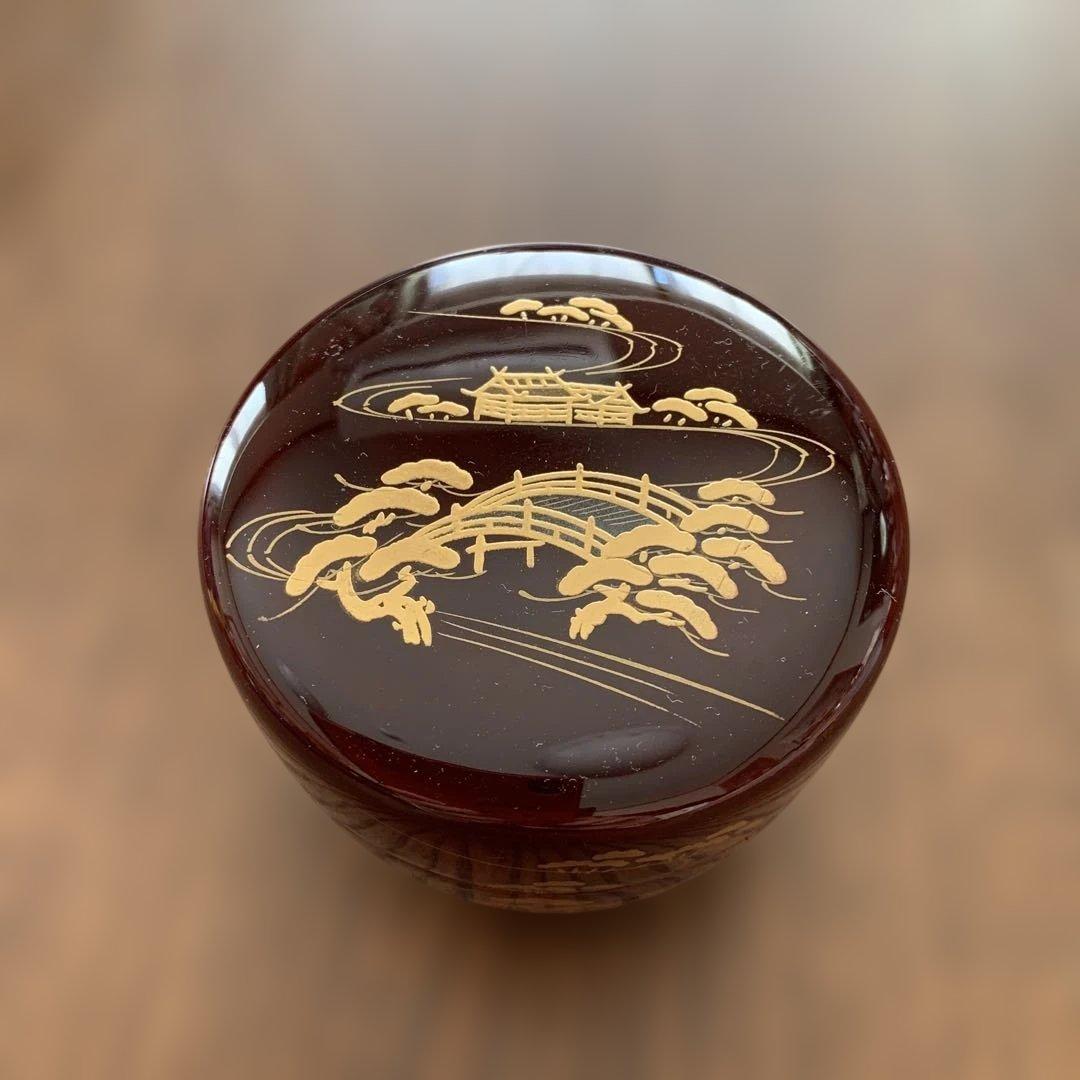 木製漆塗⭐️金蒔絵⭐️棗⭐️新品未使用