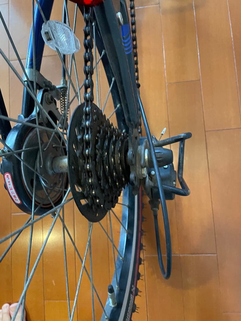 子供用自転車 青 ブリヂストン22インチ　手渡しか着払いで