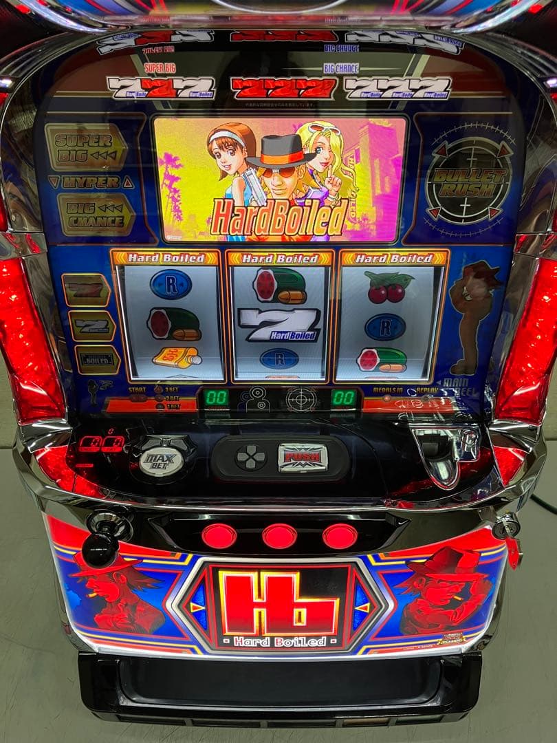 パチスロ実機　Ｓ　ハードボイルド　ＸＸ　不要機付き