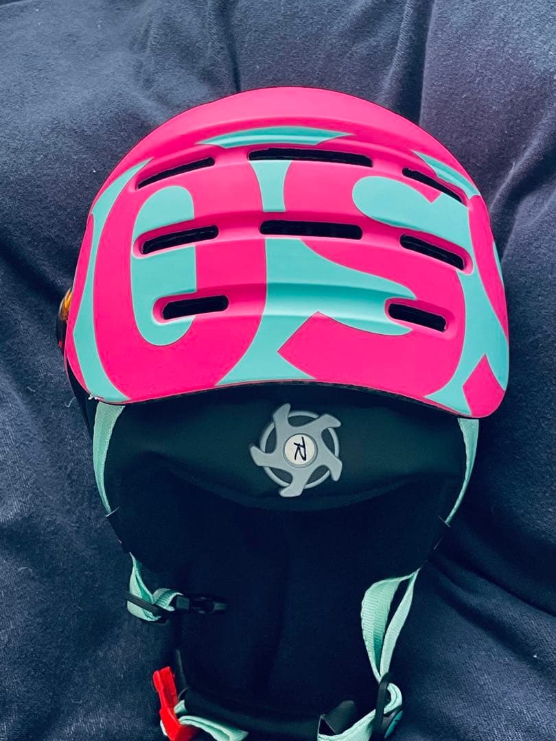 ROSSIGNOL スキー ヘルメット ピンク/青