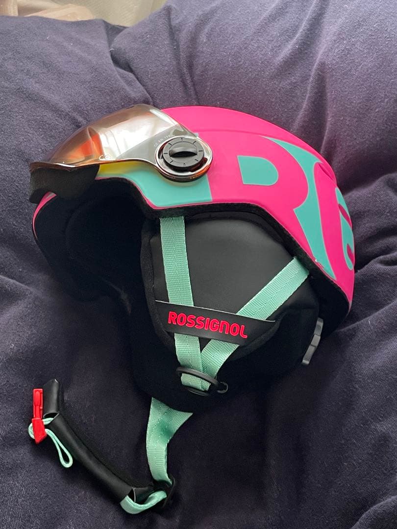 ROSSIGNOL スキー ヘルメット ピンク/青