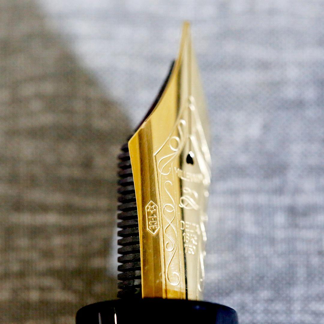 【美品 送料込み】デルタ 万年筆 ドルチェビータ　オーバーサイズ バーメイル