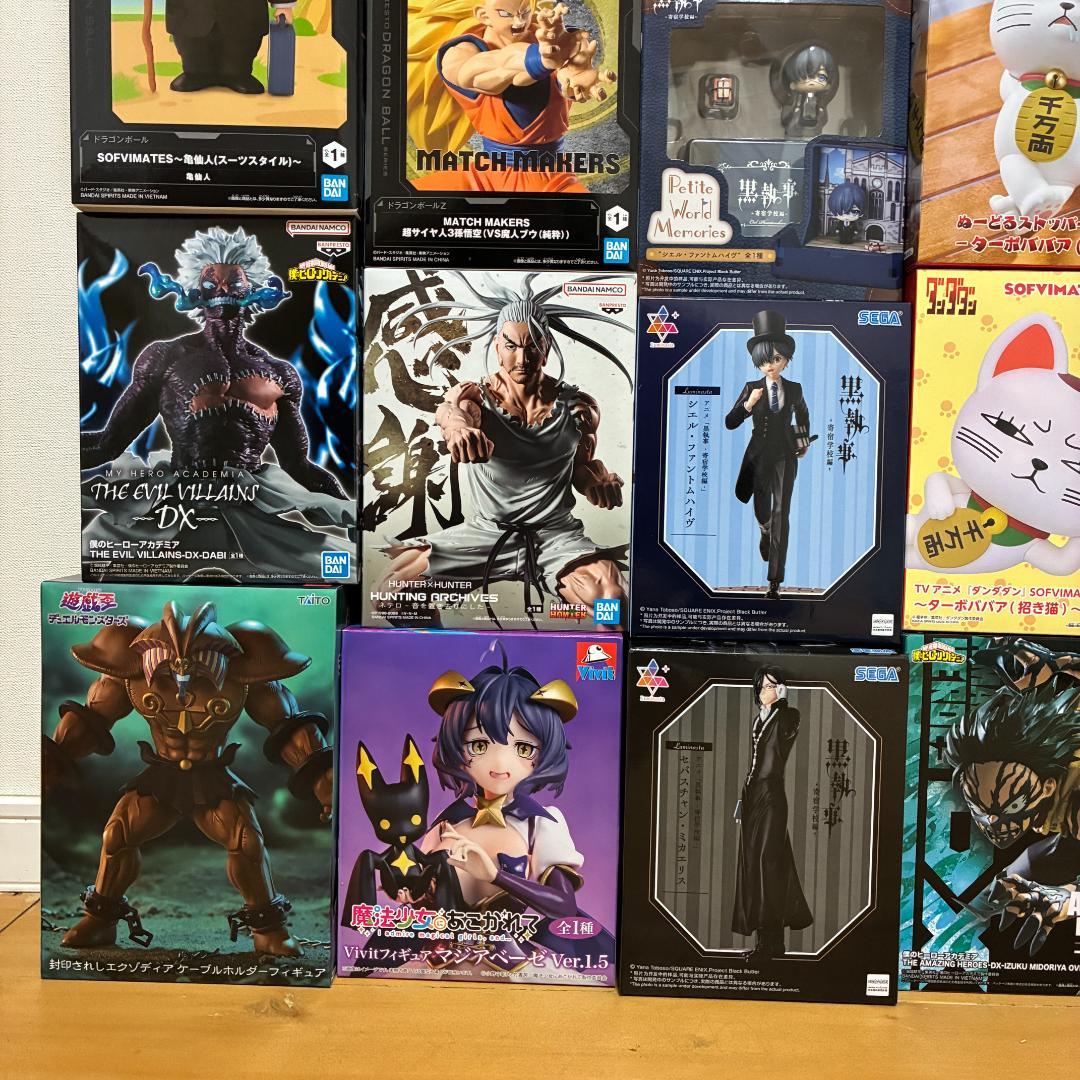 プライズフィギュアまとめ売り、ナルト、ドラゴンボール、ヒロアカ、ダンダダン他