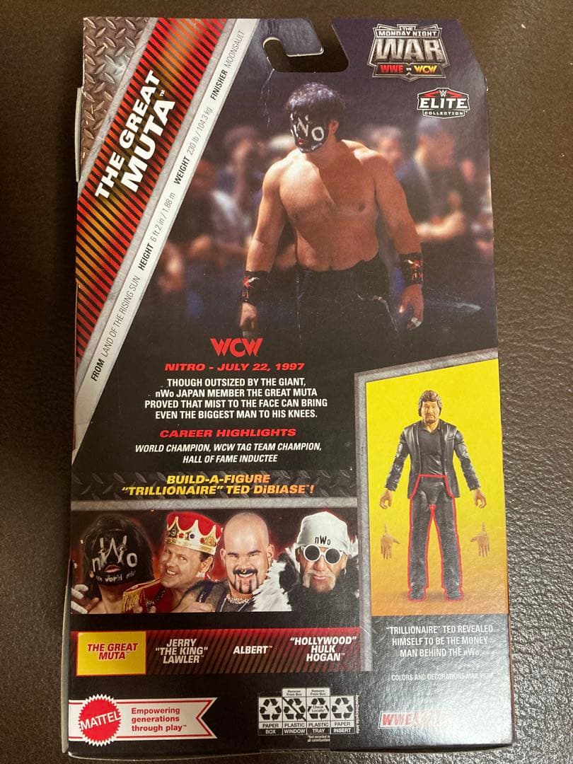 【レア版 未開封品】 WWE マテル グレートムタ nWo フィギュア 武藤敬司