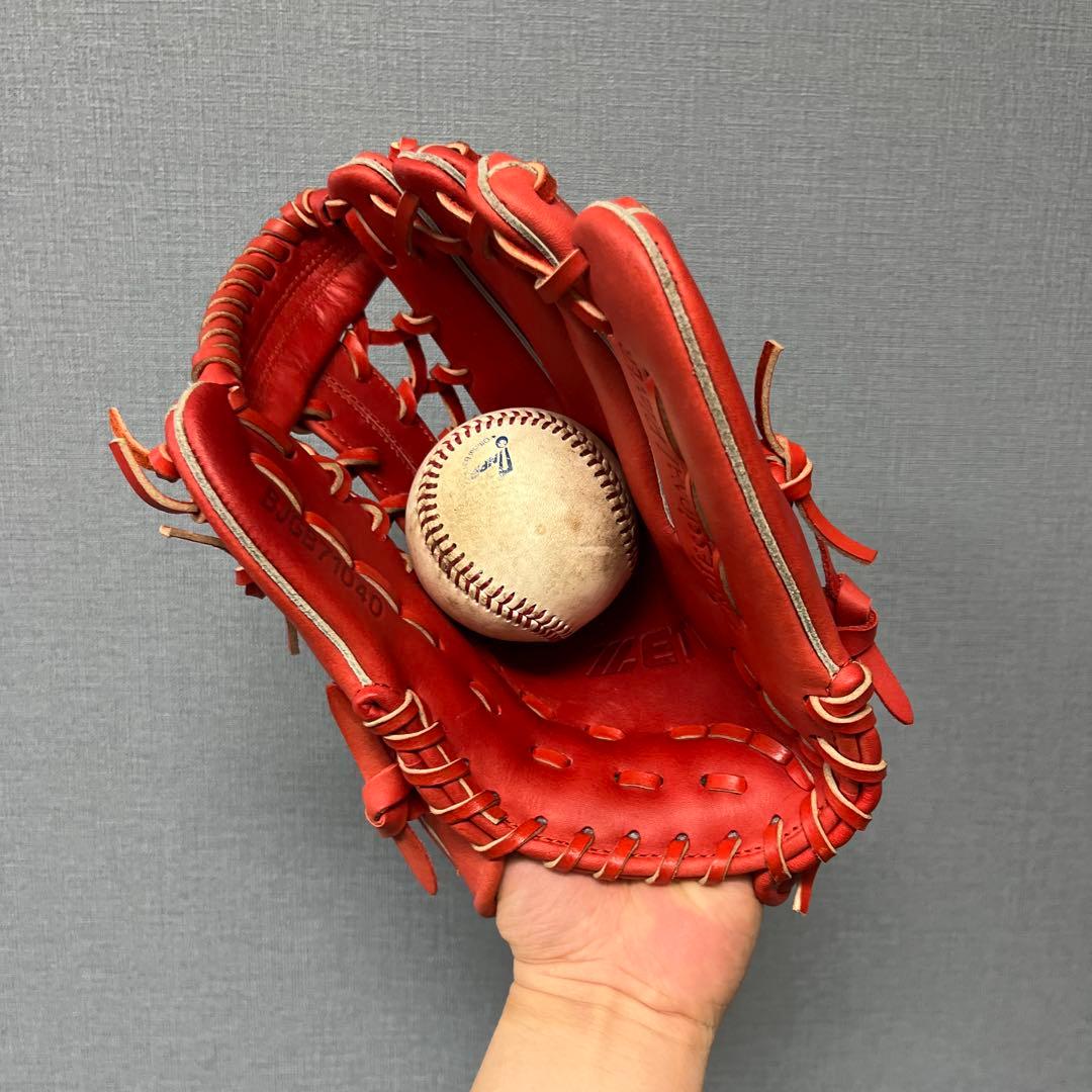 1095 ZETT 型抜群 即戦力 極美品 軟式少年 内野手用グローブ