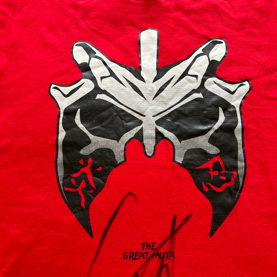 グレート・ムタ　サイン入り　Tシャツ