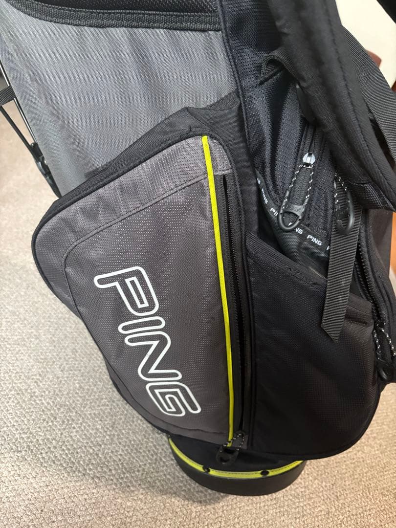 PING キャディバッグ ブラック/ライム