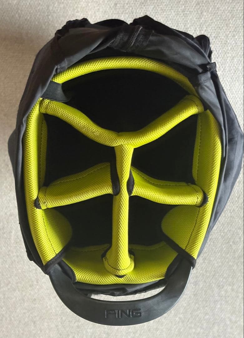 PING キャディバッグ ブラック/ライム